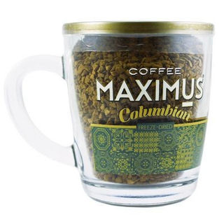 Кофе растворимый Максимус Колумбия в стеклянной кружке 70г